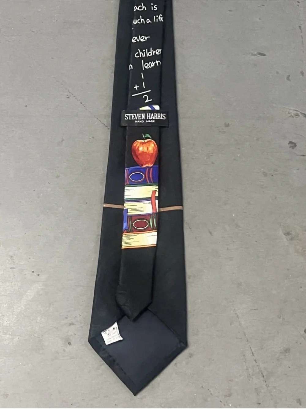 Steve Harris Handmade “Back to School” Mens Tie - NWOT